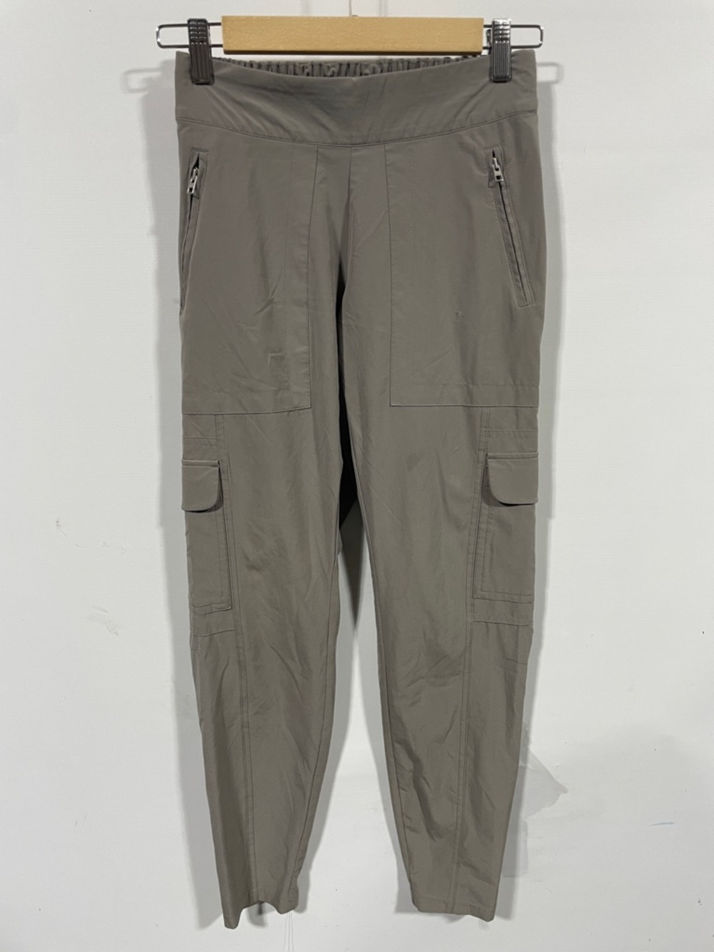 Athleta Olive-Grey Cargo Ankle Pants